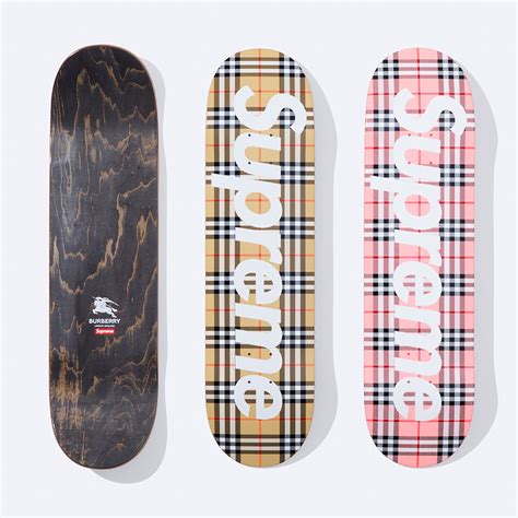 supreme por burberry|supreme burberry skateboard.